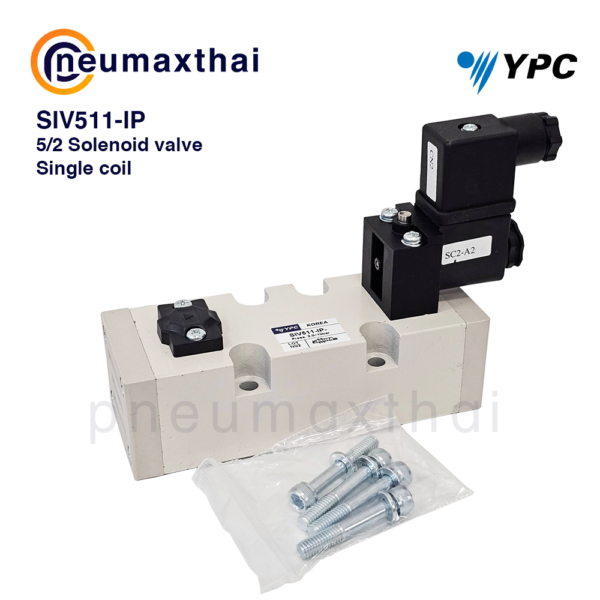 YPC SIV Series โซลินอยด์วาล์ว Sub-Base Mounting  แบบ 5/2 , 5/3 ทาง