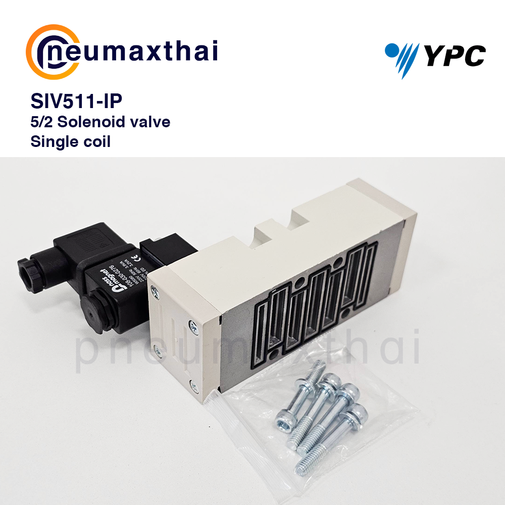 YPC SIV Series โซลินอยด์วาล์ว Sub-Base Mounting  แบบ 5/2 , 5/3 ทาง