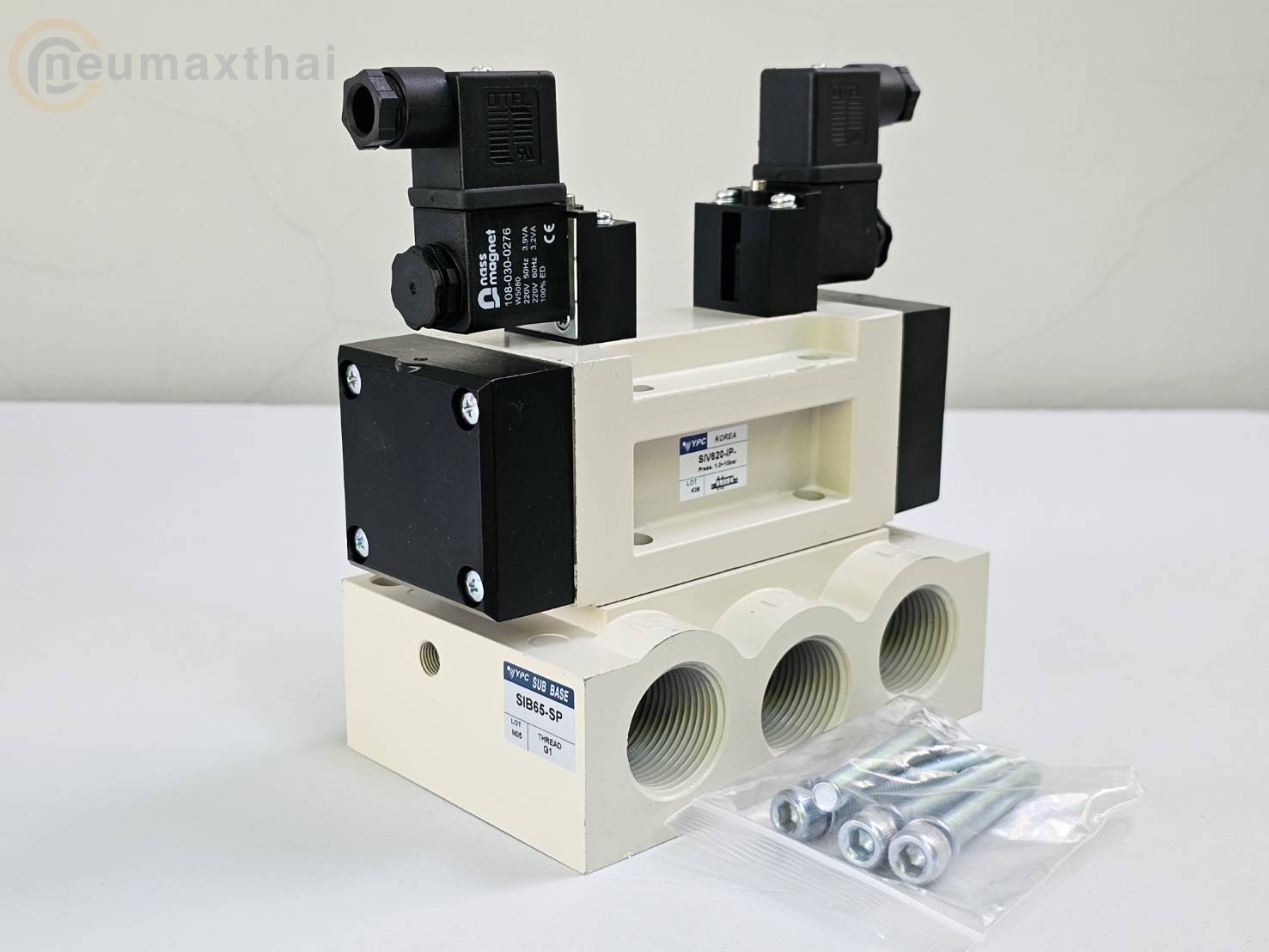 SIV620-IP-SC2-CN2-A2 5/2 SOLENOID VALVE, DOUBLE COIL ,AC220 "YPC"