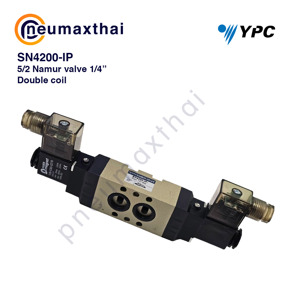 YPC Solenoid Valve โซลินอยด์วาล์ว 5/2, 5/3, 3/2, SF-SN Series