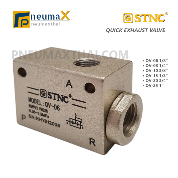STNC Quick Exhaust valve-วาล์วระบายลมเร็ว QV Series ยี่ห้อ STNC