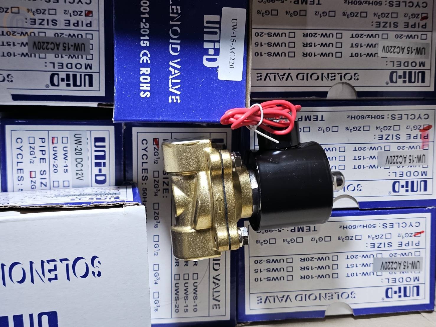 UW-15-AC220 2/2 SOLENOID VALVE 1/2" AC220 , UNI-D