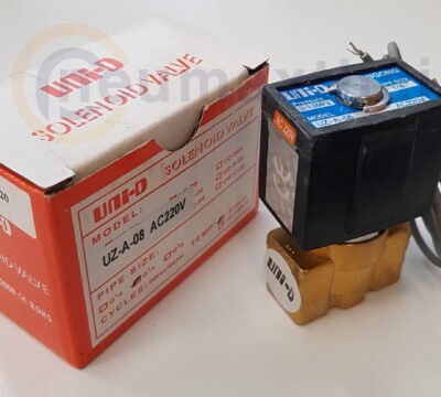 UZ-A-08-AC220 2/2 SOLENOID VALVE 1/4″ , AC220V , “UNI-D”