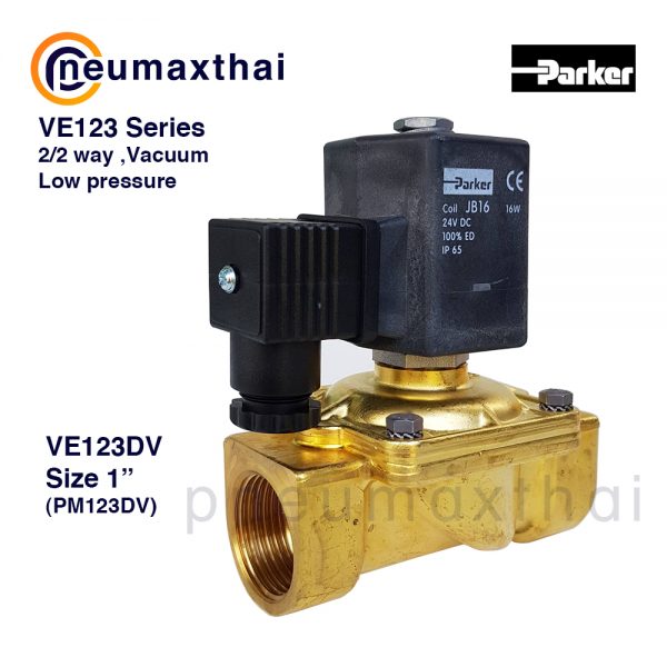 Parker 2/2 – VE123 Series ,Type-NC สำหรับงาน Low pressure  (Normally closed)