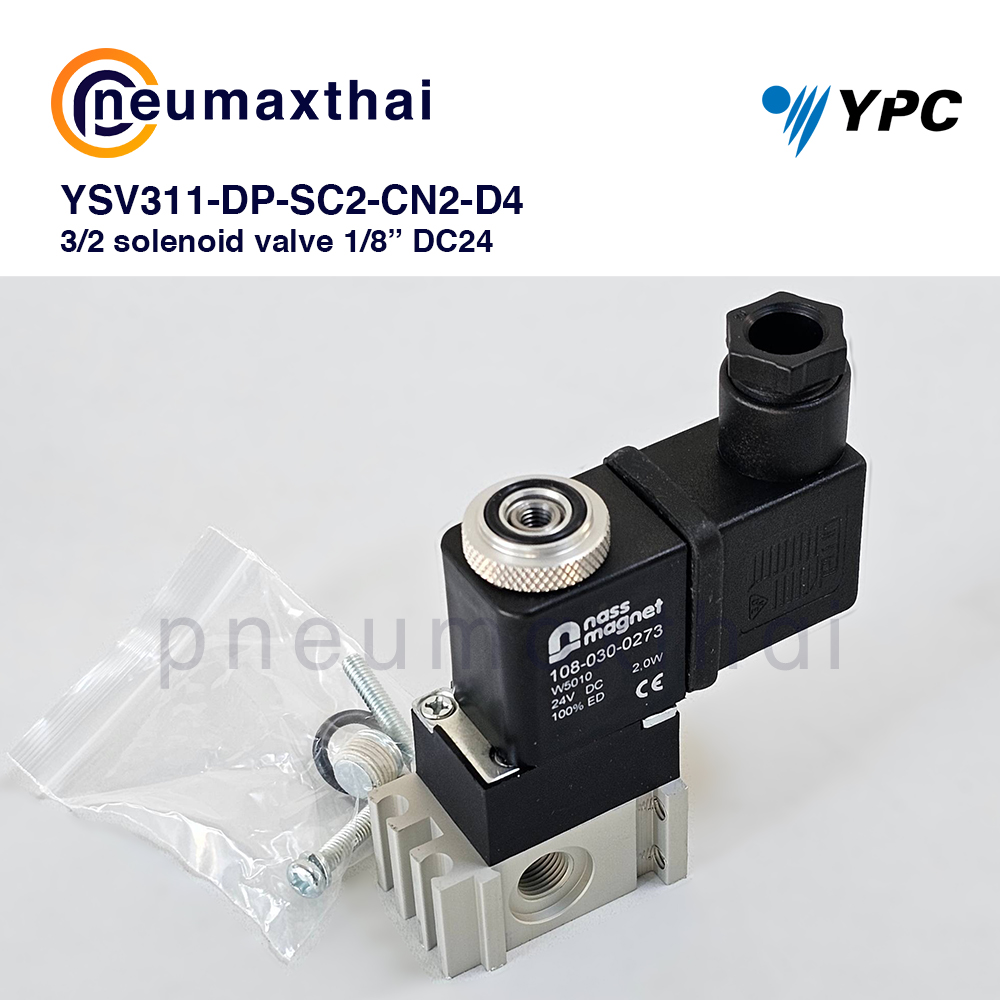 YPC Direct Solenoid Actuated valve – 3/2 YSV Series